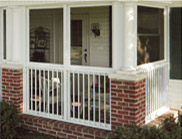 Patio Enclosures Exclusive Railing System for Sunrooms and Screen Rooms