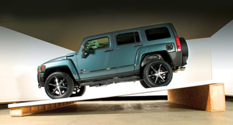 Hummer on Sunroom Roof