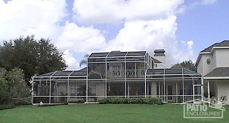 Custom screened pool enclosure.