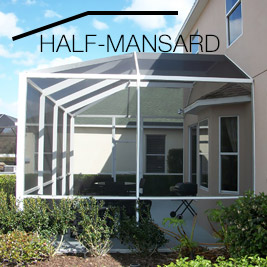 Screen Enclosures & Patios Mansard Roof