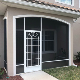 Screened Entryways White Frame